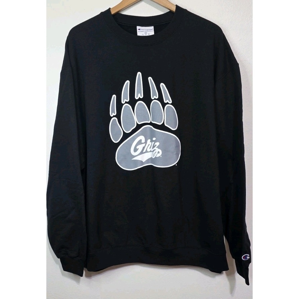 NEW Grizzlies Champion Black Crew Neck Sweatshirt 2XL Long Sleeve Mens